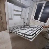تخت آهنی با جک های تاشو ۱۶۰در۲|تخت و سرویس خواب|ری, فیروزآبادی|دیوار