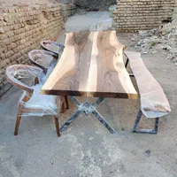 نهارخوری چوبی روستیک غذاخوری چوبی گردو|میز و صندلی غذاخوری|تهران, مسگرآباد|دیوار
