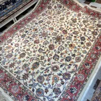 فرش دستباف جفت ۶ متری کاشمر افشان کرم دستبافت|فرش|تهران, مولوی|دیوار