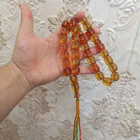 ۲ تا تسبیح سندلوس نباتی و زعفرانی ناب