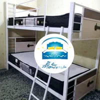 تخت خواب دو طبقه حاجی پور(تختخواب۲دوطبقه)تشک ارمین