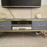 میز تی وی و میزجلو مبلی و۴تاگل میز طوسی جدید