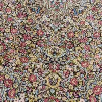 یک جفت قالی سه در چهار راوری پرنقش هشتادجفت|فرش|کرمان, |دیوار