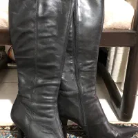 چکمه چرم  زنانه سایز ۳۸ تا۳۹