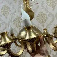 لوستر برنجی آب طلا
