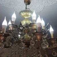 لوستر 6 شاخه نقره برنز|لوستر و چراغ آویز|اندیشه, اندیشه فاز ۲|دیوار