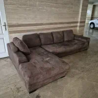 مبل L شکل قهوه ای|مبلمان خانگی و میز عسلی|تهران, گلاب دره|دیوار