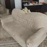 مبلمان ۷ نفره دست دوم|مبلمان خانگی و میز عسلی|شاهین‌شهر, مسکن مهر|دیوار