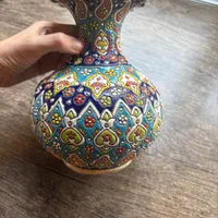 گلدان کاردست میناکاری|ظروف سرو و پذیرایی|تهران, طرشت|دیوار