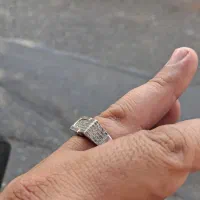 حلقه نقره مردانه کار خاص