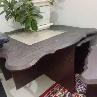 مبل هفت نفره کاملا سالم با میز چهار تا عسلی سالم|مبلمان خانگی و میز عسلی|چناران, |دیوار