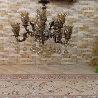 لوستر برنجی سالم سالم در حد نو|لوستر و چراغ آویز|مشهد, محمدآباد|دیوار