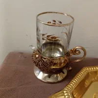 استکان دور طلایی