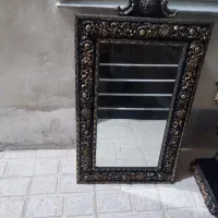 آینه شمعدان سلطنتی طلایی|صنایع دستی و سایر لوازم تزئینی|خلخال, |دیوار