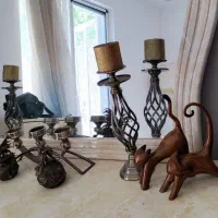 مجسمه گربه حباب شیشه ای