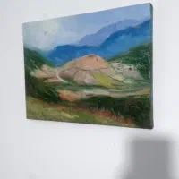 نقاش رنگ روغن طبیعت