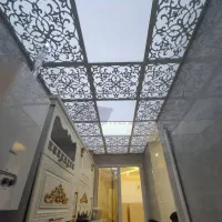 سقف کاذب تایل معرقcnc آسمان مجازی pvcگچی مولتی طلق|خدمات پیشه و مهارت|تهران, بلورسازی|دیوار