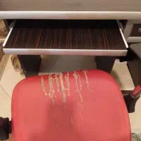 میز التحریر اداری قهوه‌ای تیره