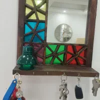 آینه قدی و جاکلیدی گره چینی