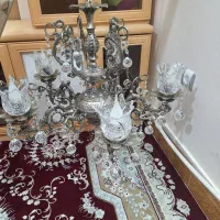 فروش لوستر ۵ شعله همراه با لامپ های شمعی|لوستر و چراغ آویز|بیرجند, |دیوار