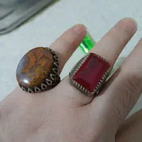 انگشتر درشت نقره