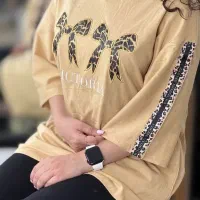 بلوز شلوار بگ لش پاپیون پلنگی زنانه / پوشاک طنین