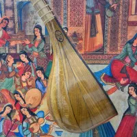 سه تار|سازهای سنتی|تهران, جمهوری|دیوار