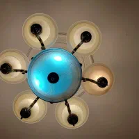 لوستر|لوستر و چراغ آویز|ری, اقدسیه|دیوار