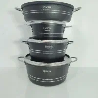 سرویس قابلمه 7 پارچه هلنا گلدونی مدل (فورج)|ظروف پخت‌وپز|قم, علی آباد سعدگان|دیوار