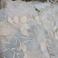 پرده خامه دوزی شیک و تمیز|پرده، رانر، رومیزی|رودسر, |دیوار