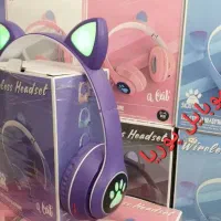 هدفون بلوتوثی گربه ای و ساده رم خور ، فلش و..