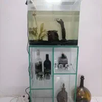 آکواریوم با پایه شیشه ای