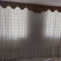 پرده به همراه کتیبه و چوب پرده در حد نو|پرده، رانر، رومیزی|زنجان, |دیوار