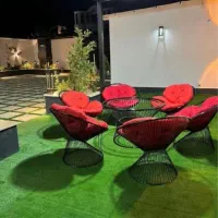 مبل چوبی سیمین صندلی فرفوژه اتشکده دالاس