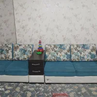 مبل ال هفت نفره کامل با میز ناهار خوری ۶ نفره|مبلمان خانگی و میز عسلی|کهریزک, |دیوار