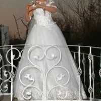 لباس عروس دانتل زیبا در حد نو|لباس|کهریزک, |دیوار