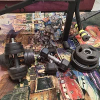 میز پرس ۱۰ کاره به همراه وزنه دمبل و هالتر|تجهیزات ورزشی|پردیس, فاز ۱۱|دیوار