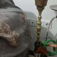 2عدد قلیون تنه برنجی