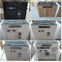 اجاق گاز + کمد چوبی