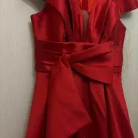 لباس مجلسی تافته مزون دوز سایز ۴۲ قرمز|لباس|ری, دیلمان|دیوار
