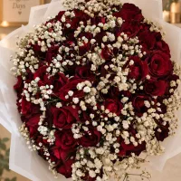دسته گل لوکس فوق العاده قیمت مناسب رز جیگری