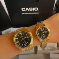 ساعت کاسیو مردانه Casio تمام استیل طلایی اصل|ساعت|تهران, شهران شمالی|دیوار