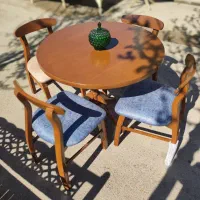 ناهار خوری صندلی خرچنگی چوبی