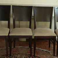 چهار عدد صندلی چوب