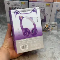 هدفون بلوتوثی گربه ای خرگوشی بارنگبندی MZ47 نورRGB|لوازم جانبی موبایل و تبلت|کرج, گلشهر|دیوار