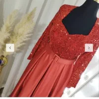 لباس مجلسی یلدا قرمز پوشیده مناسب عروس|لباس|مشهد, نکاح|دیوار