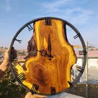ساعت به سبک چوبی