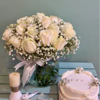 دسته گل،باکس گل،شمع،گل آرایی