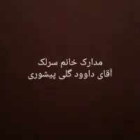 مدارک گم شده به اسم خانم سرلک و داود گلی پیشوری