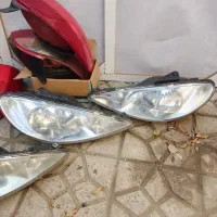 چراغ جلو.چراغ عقب ۲۰۶.قفل زنجیر موتور.چادر آریزو ۵